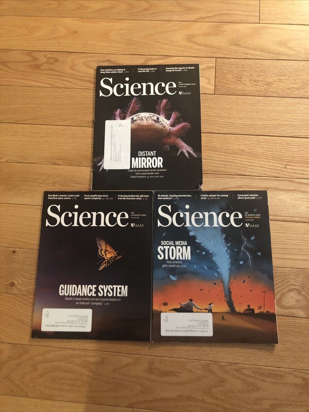 Science‎ Magazine 3 Issues March August September 2022
